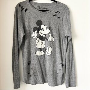 Disney Distressed Mickey Mouse Top